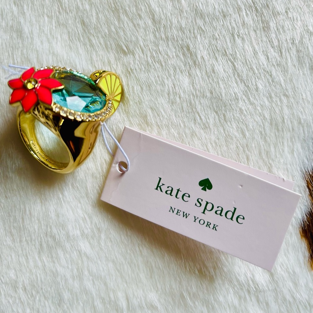 Kate Spade ♠️ Taco Tuesday Margarita Night Ring Size 5